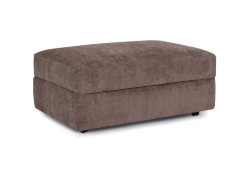 Transitional Storage Ottoman with Caster Legs