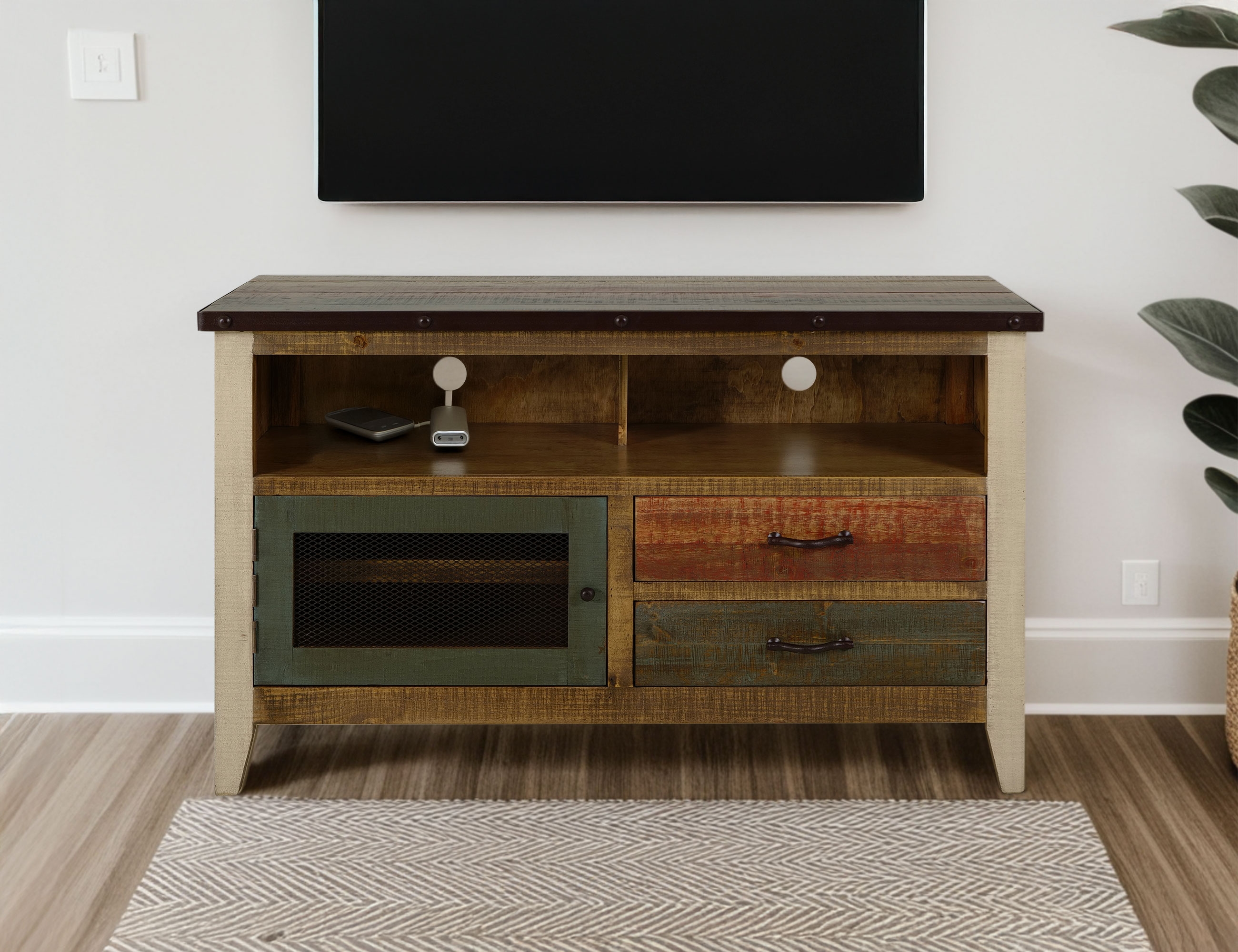 International Furniture Direct Antique 52" TV Stand