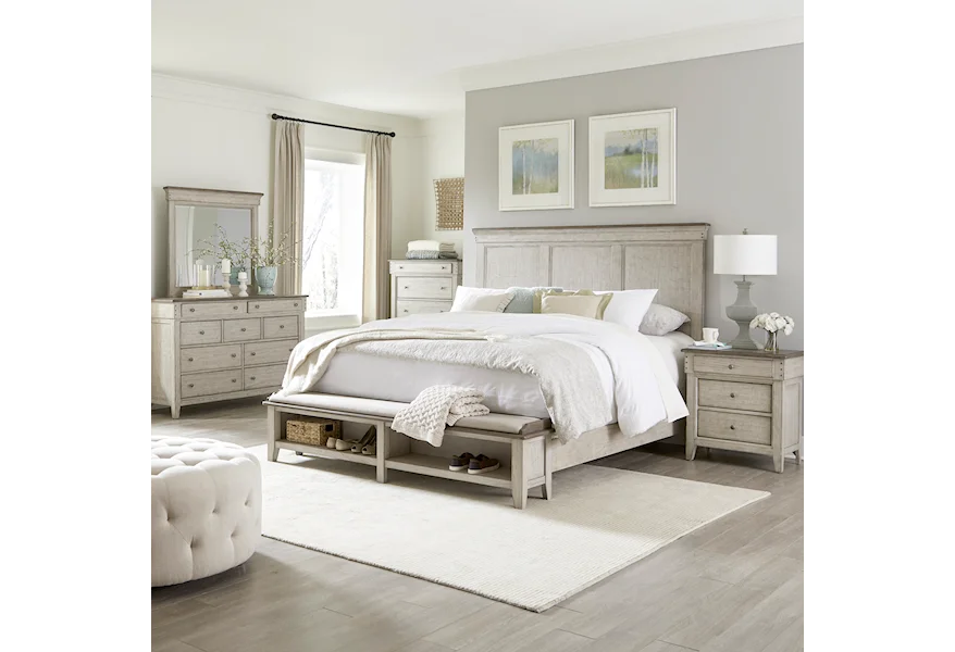 Ivy Hollow Five-Piece Queen Bedroom Set by Liberty Furniture at SuperStore