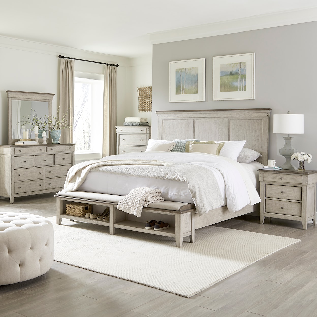 Liberty Furniture Ivy Hollow 5-Piece Queen Storage Bedroom Set