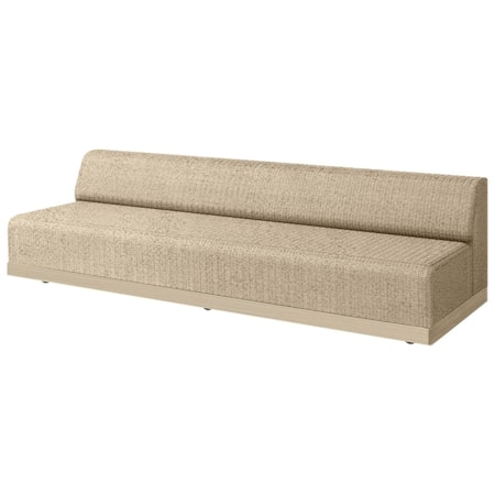 Padded 105" Armless Sofa Section