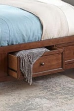 Intercon San Mateo Transitional Queen 6-Drawer Storage Bed