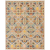 9' x 12' Ivory Multicolor Rectangle Rug