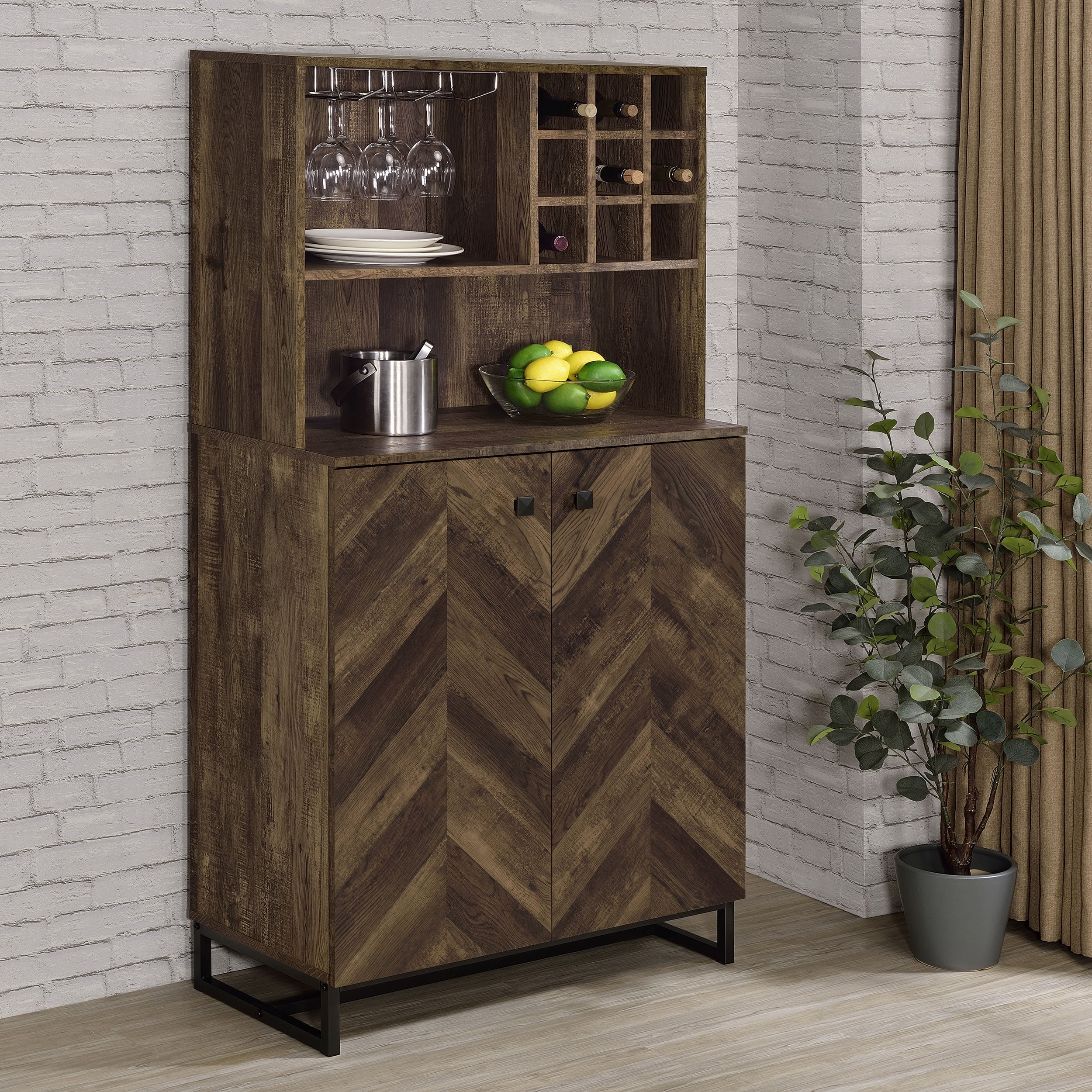 Coaster Mendoza Mendoza Home Bar Cabinet Wine Storage