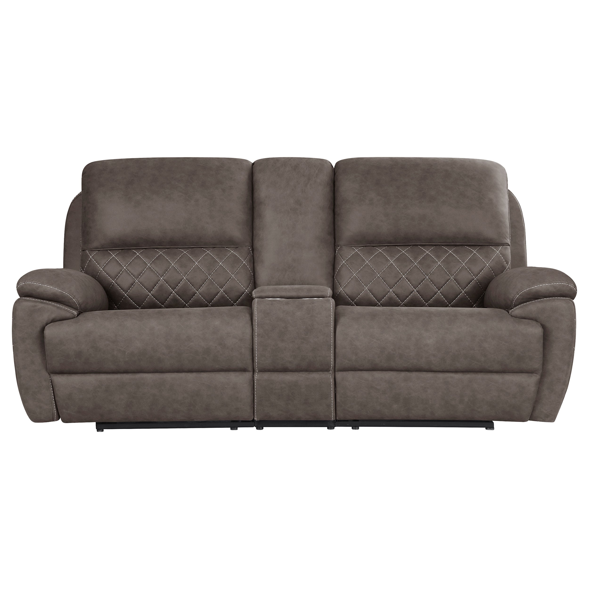 Variel Tufted Motion Loveseat w/ Console