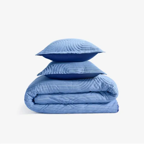 Stonewash Blue / King Performance® Duvet & Sham Set - Racetrack