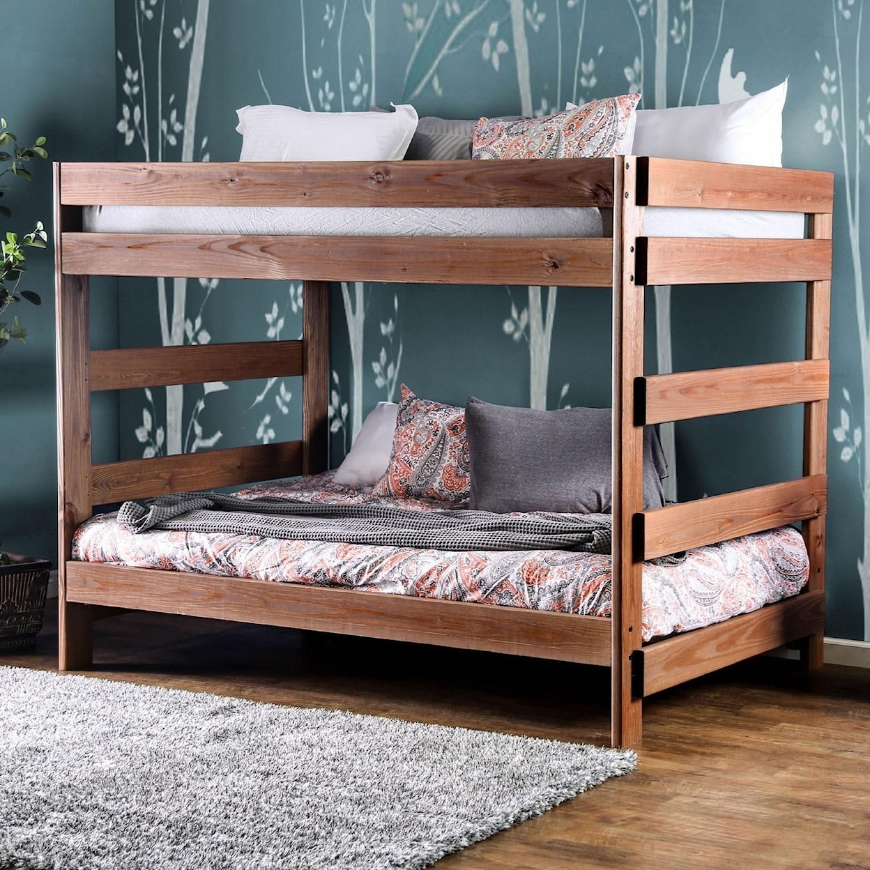 FUSA Arlette Full/Full Bunk Bed