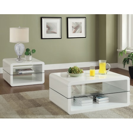 Elana 1-shelf Side End Table