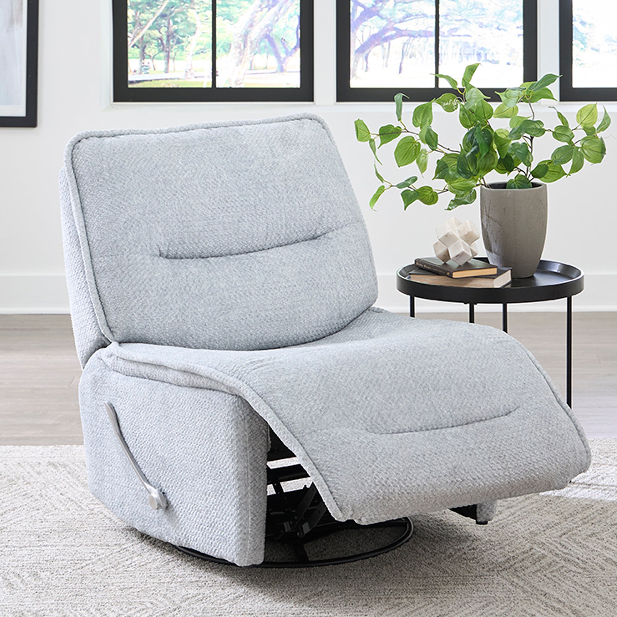 Armless Swivel Glider Recliner (Set of 2)