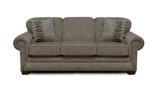 Casual Sofa with Accent Pillows