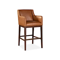 Modern Rustic Bar Stool with Slope Arm