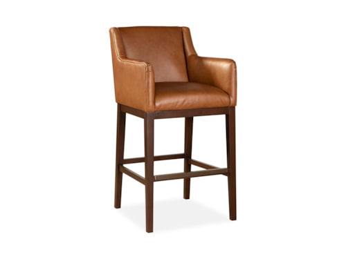 Modern Rustic Bar Stool with Slope Arm
