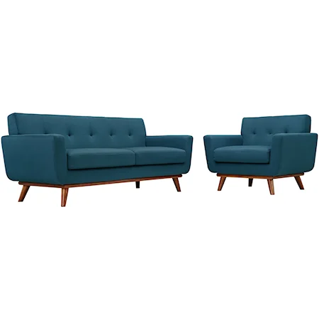 Armchair and Loveseat Set