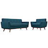 Modway Engage Armchair and Loveseat Set