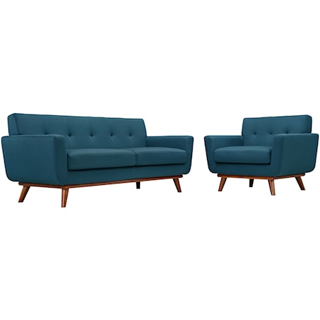 Armchair and Loveseat Set