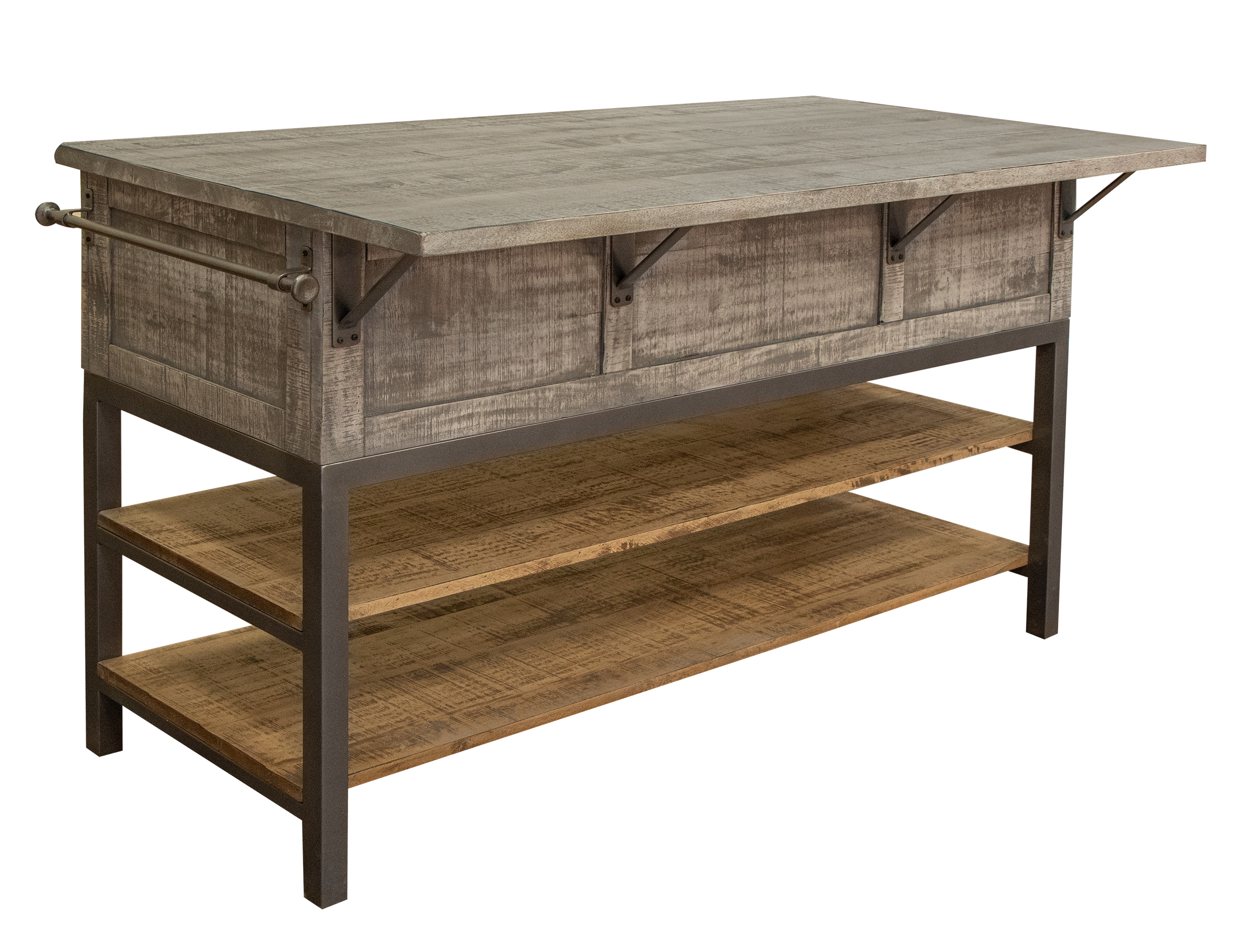 International Furniture Direct Mita IFD2411KSL Rustic TwoTone Kitchen