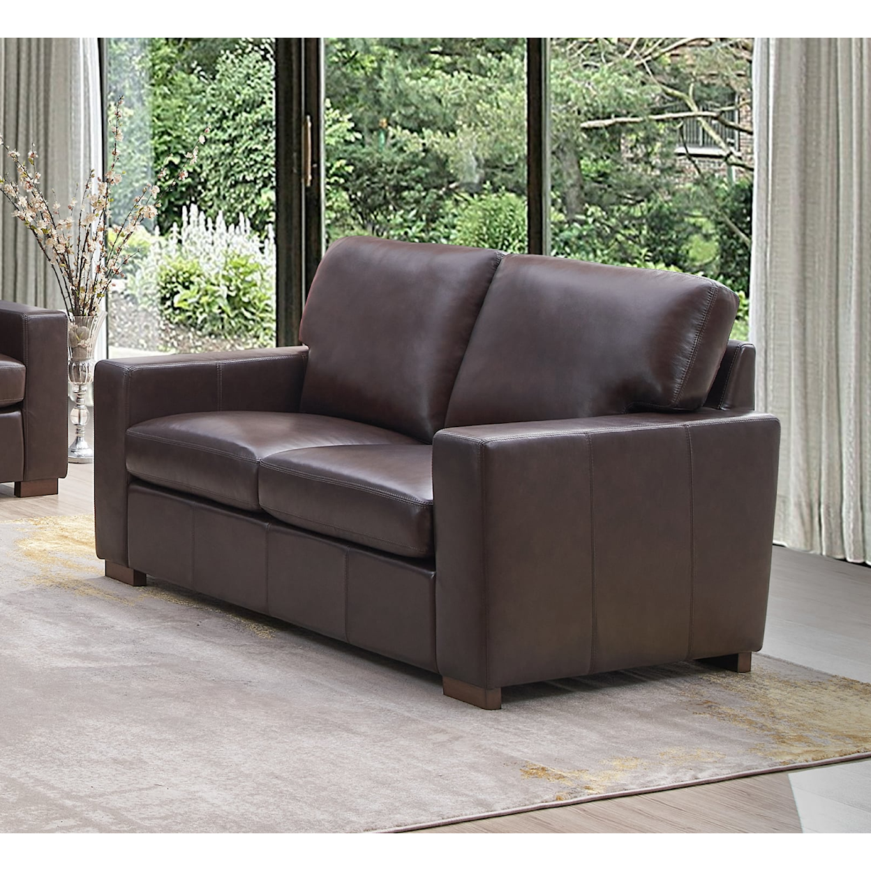 New Classic Marco Leather Loveseat