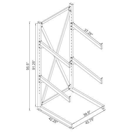 Wright 3-tier Sofa Display Rack