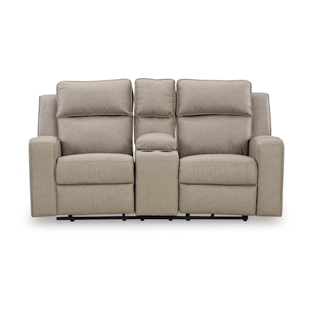 Double Reclining Loveseat w/ Console