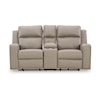 Benchcraft Lavenhorne Double Reclining Loveseat w/ Console