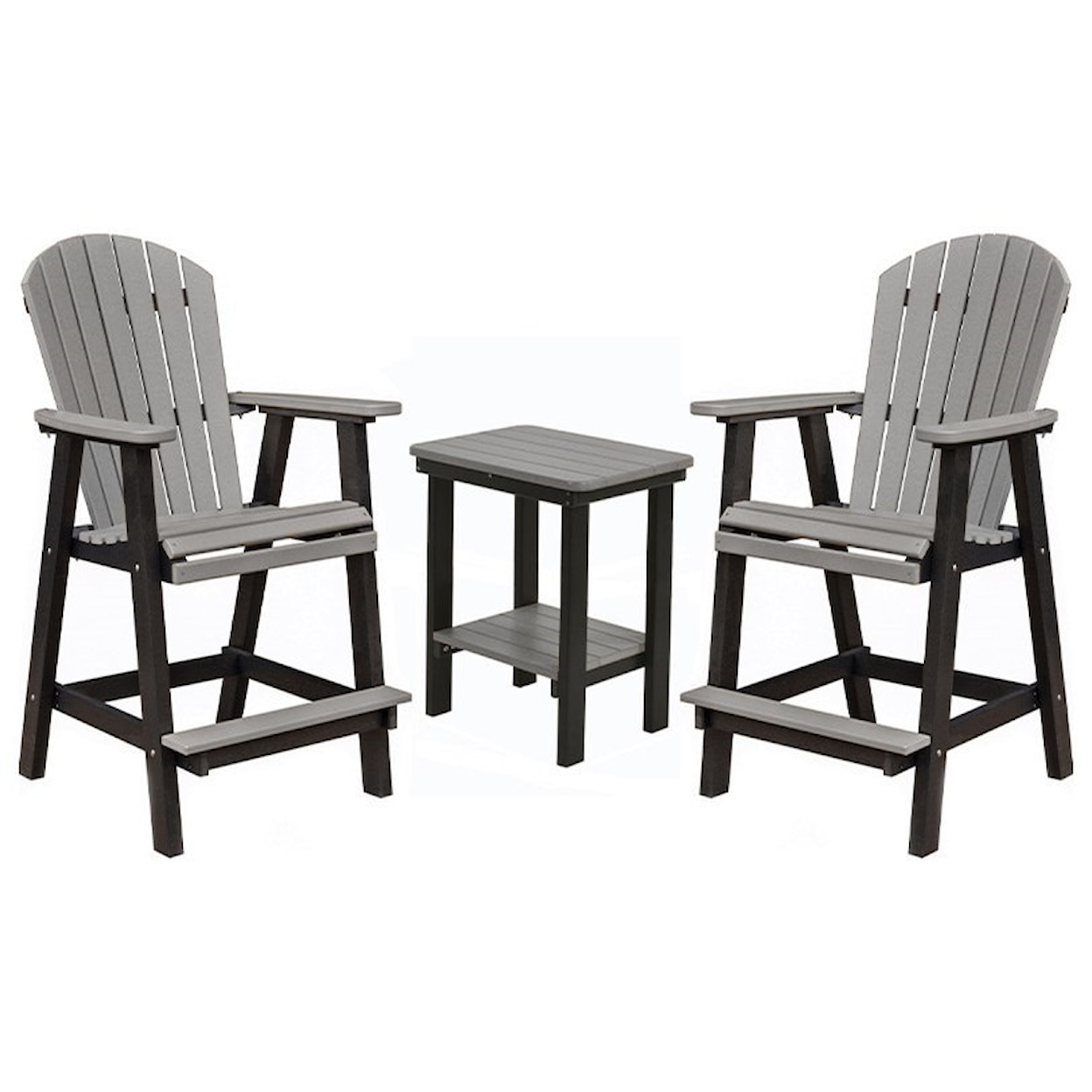 Berlin Gardens Accessories End Table and Chairs Set