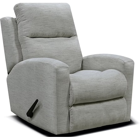 Casual Swivel Gliding Recliner with Track Arms