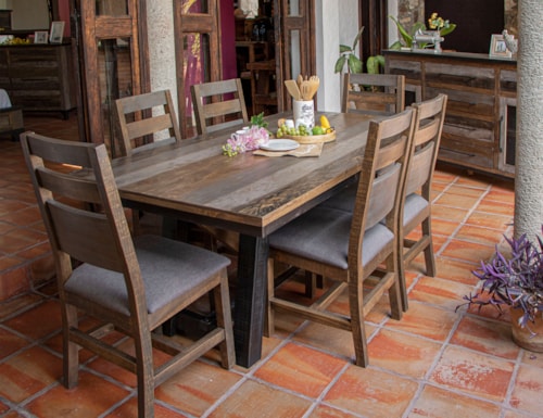 Rustic 7-Piece Dining Set