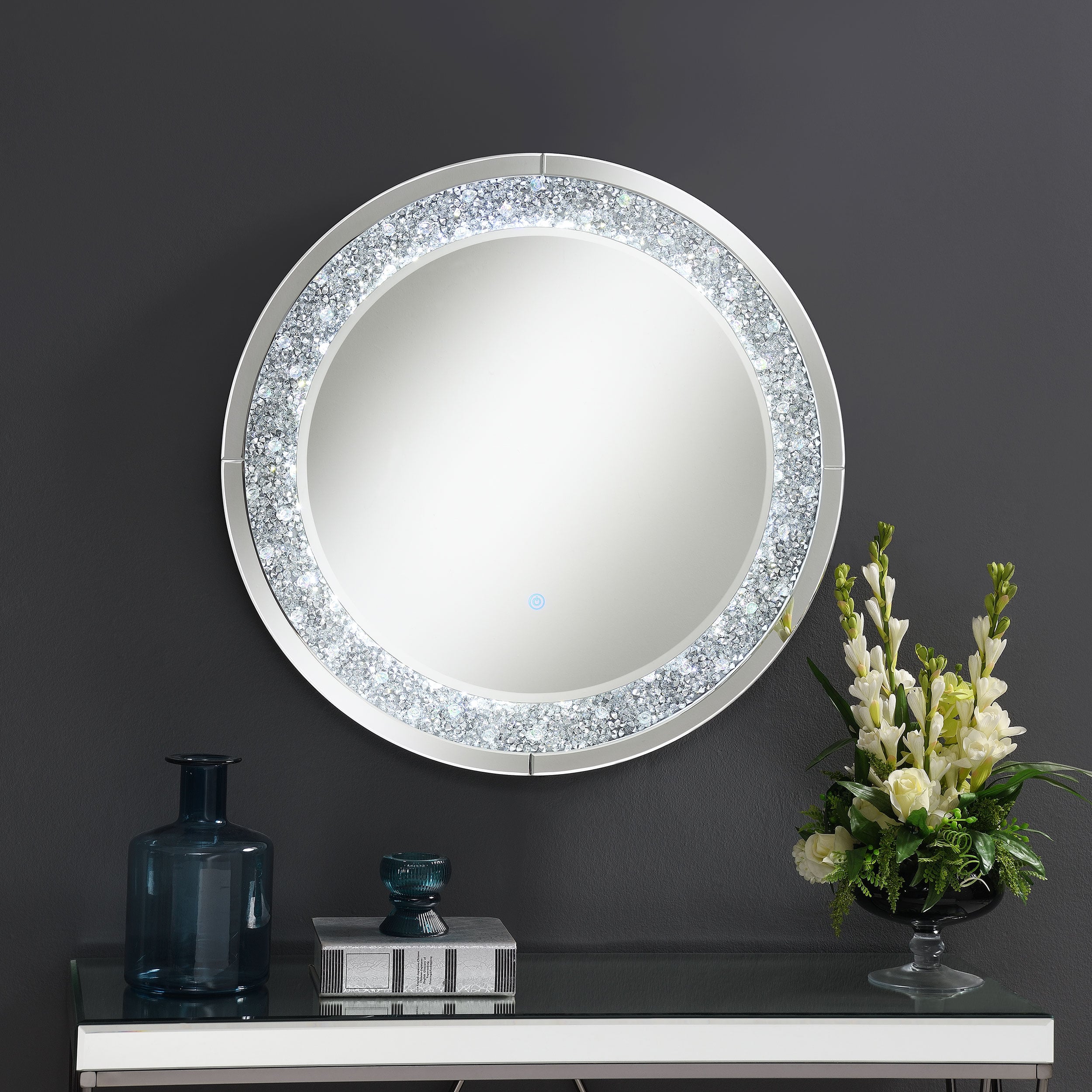 Lixue 32 x 32 Inch Wall Mirror LEDing