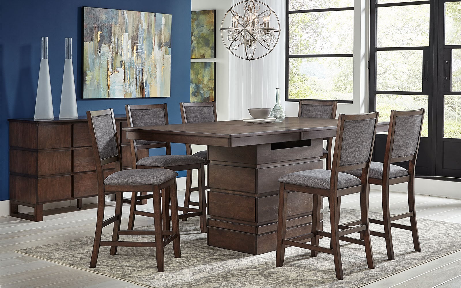 AAmerica Chesney Adjustable Dining Table