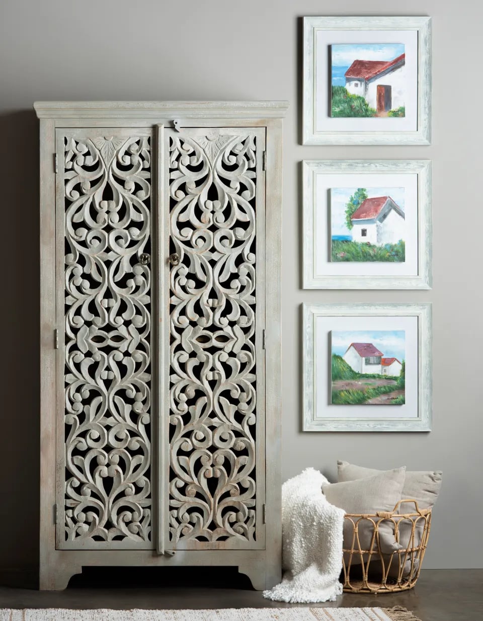 Coastal Cottages Framed Canvases