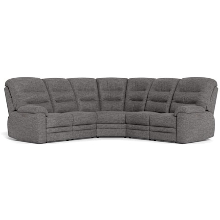 Keiran Casual 4-Seat Power Recliner Sectional Sofa