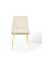 Modway Viscount Viscount Modern Accent Performance Velvet Dining Chair - White