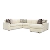 Hickory Craft 783950 5-Seat Sectional Sofa with LAF Chaise