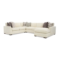 Contemporary 5-Seat Sectional Sofa with LAF Chaise