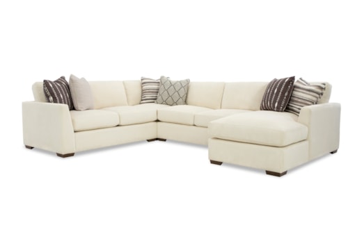 Contemporary 5-Seat Sectional Sofa with LAF Chaise