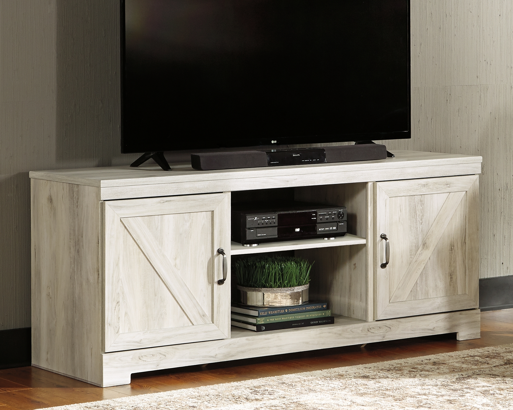 Lg TV Stand W/ Fireplace Option