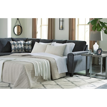 2-Piece Sectional w/ Chaise and Sleeper