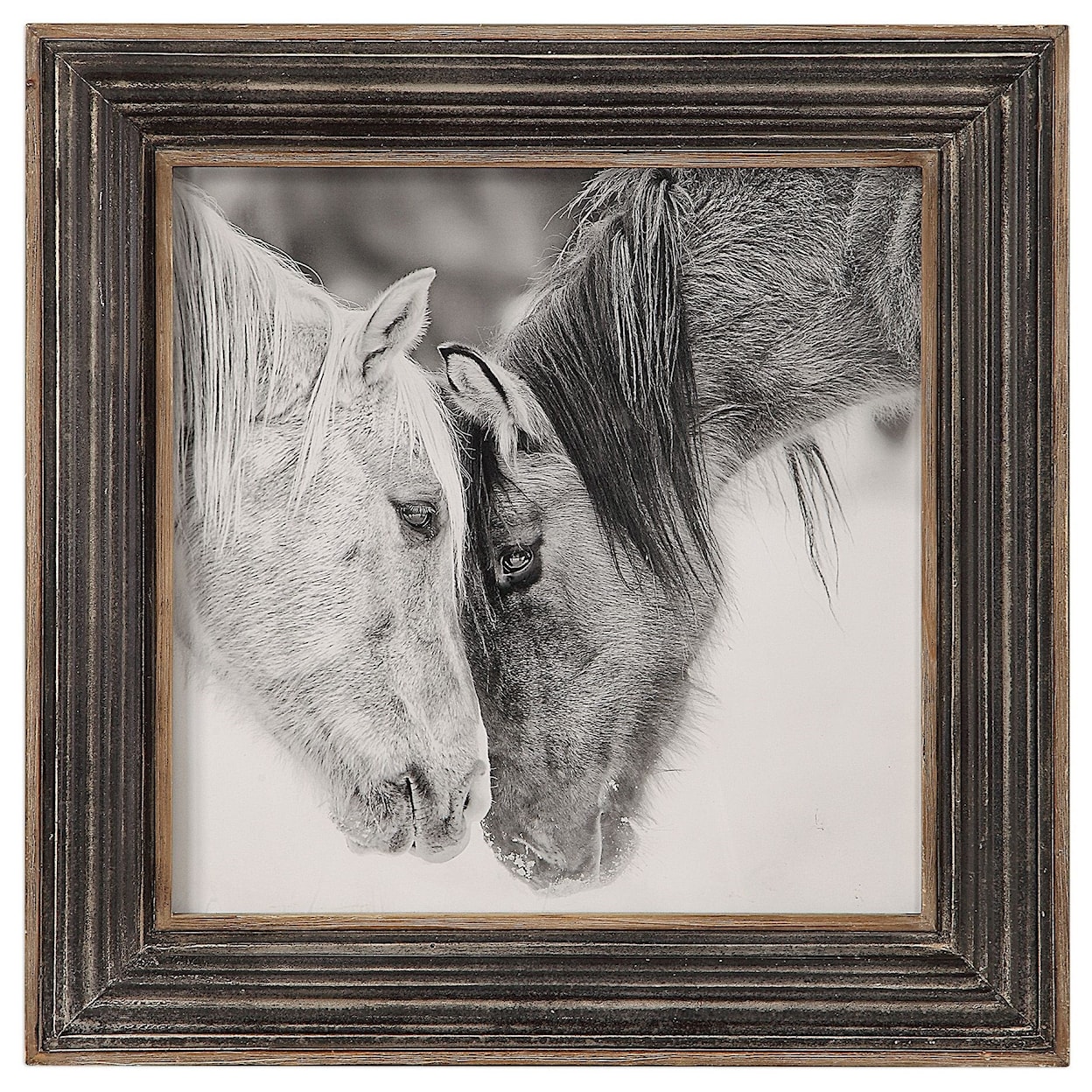 Uttermost Framed Prints Custom Black And White Horses Print