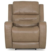 Washington Contemporary Wallhugger Power Recliner with Adjustable Headrest and Lumbar