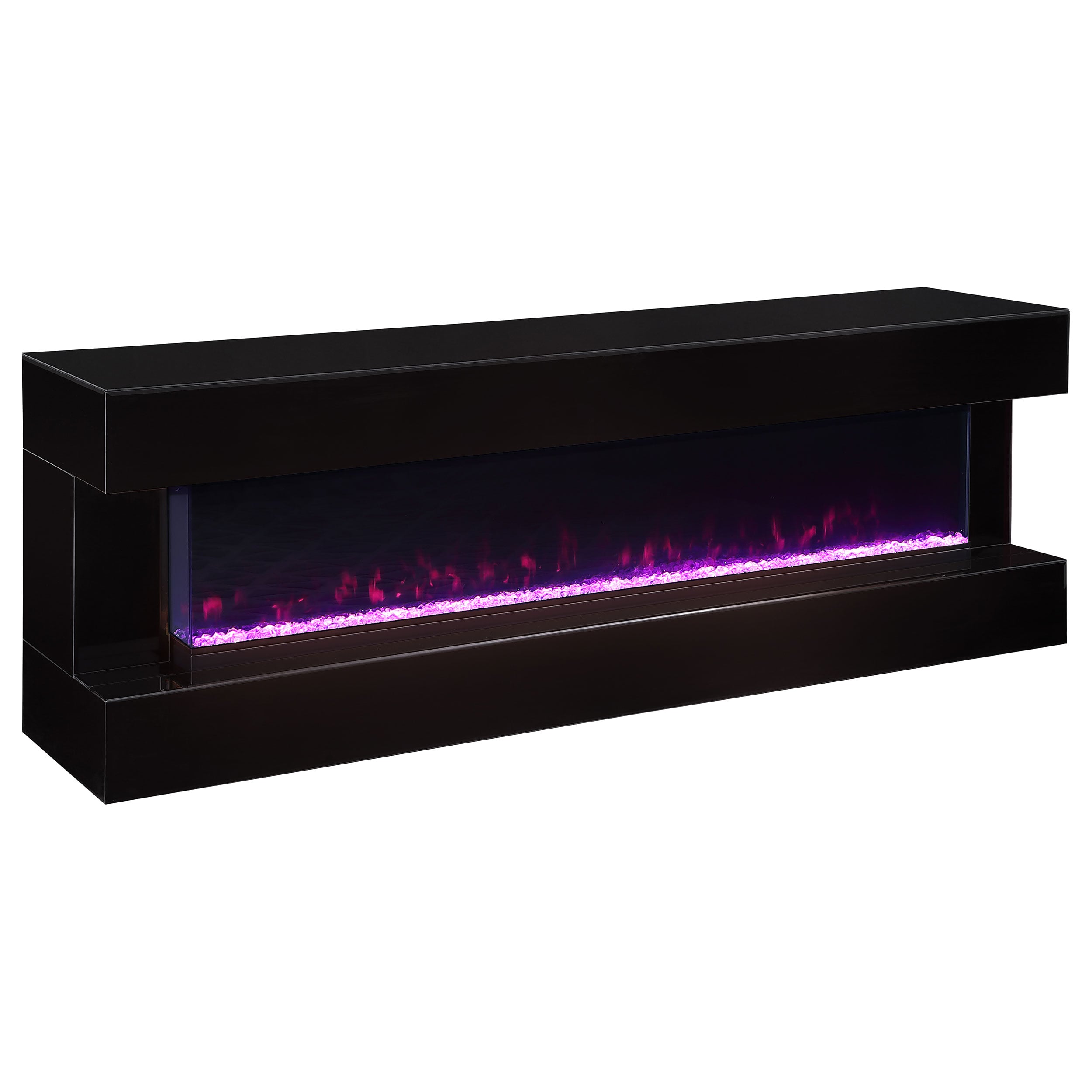 Vallerie 71" TV Stand w/ Visual Flame Box
