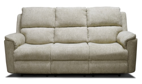 Casual Power Double Reclining Sofa with Power Tilt Headrest
