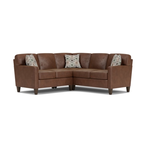 Sectional Sofa with Track Arms