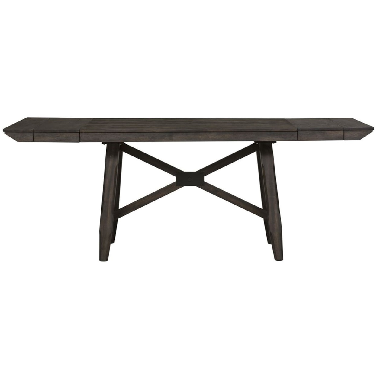 Libby Double Bridge 152 CD O7TRS Transitional 7 Piece Trestle Table libby-double-bridge-152-cd-o7trs-transitional-7-piece-trestle-table