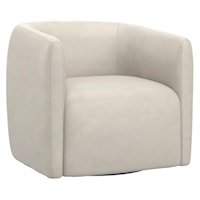 Aline Leather Swivel Chair