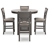 Signature Design by Ashley Wrenning Counter Dining Table & 4 Stools (Set of 5)