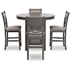 StyleLine Wrenning Counter Dining Table & 4 Stools (Set of 5)