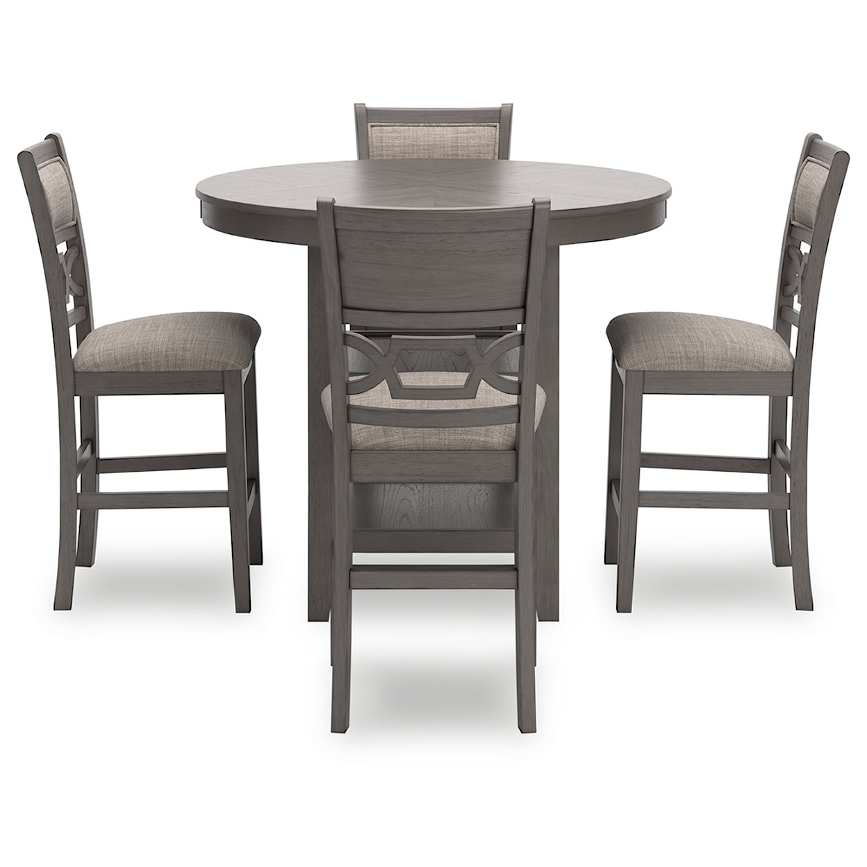 StyleLine Wrenning Counter Dining Table & 4 Stools (Set of 5)