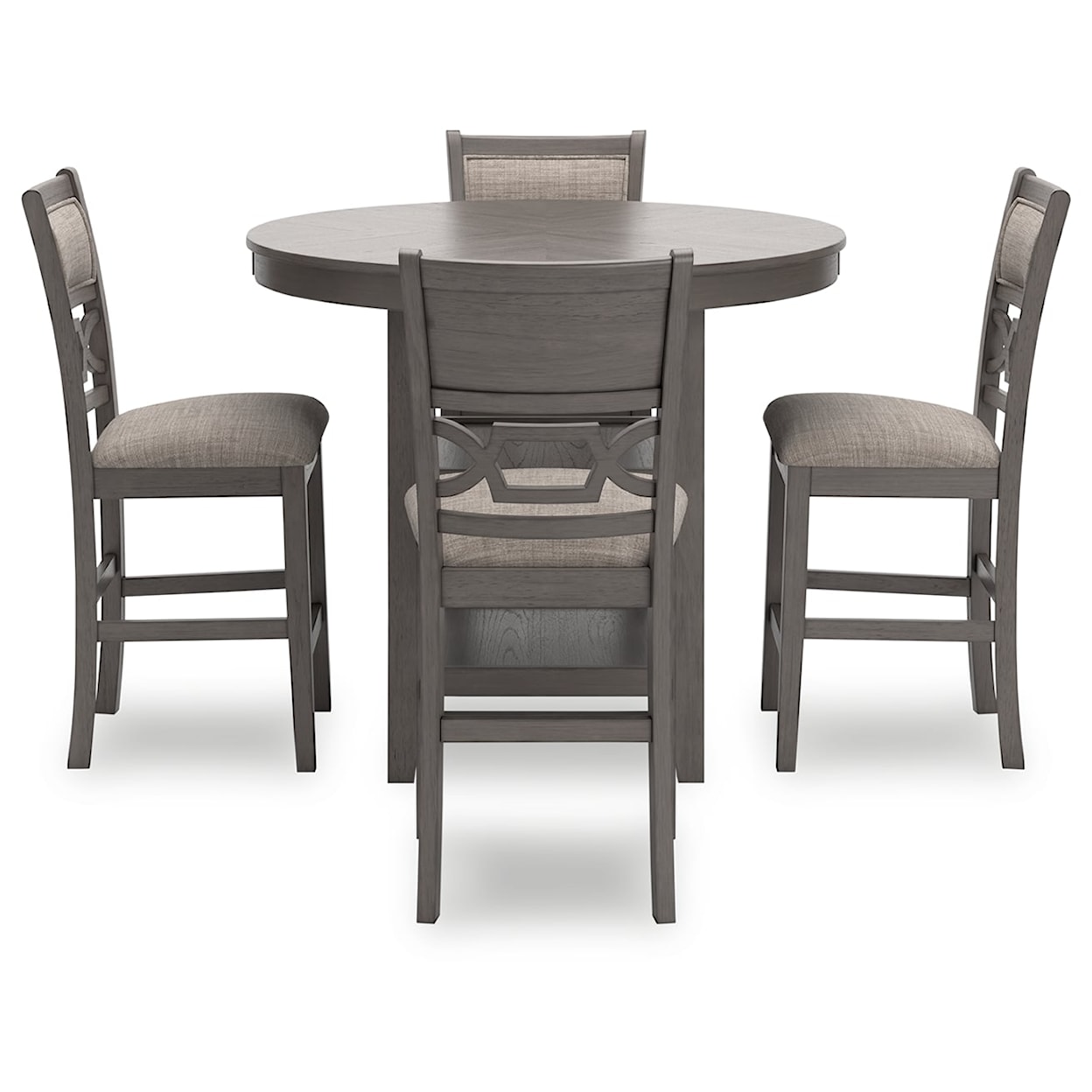 Signature Design by Ashley Furniture Wrenning Counter Dining Table & 4 Stools (Set of 5)