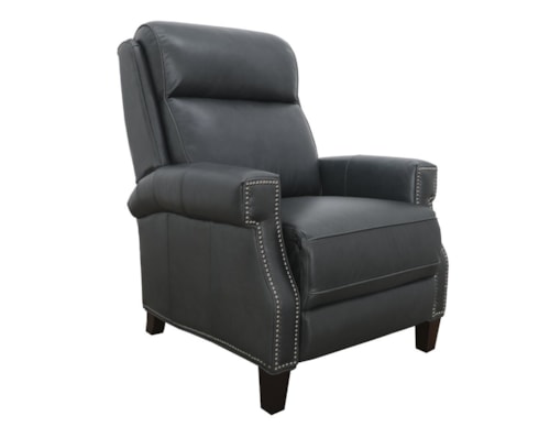 Transitional Power Recliner with Nailhead Trim