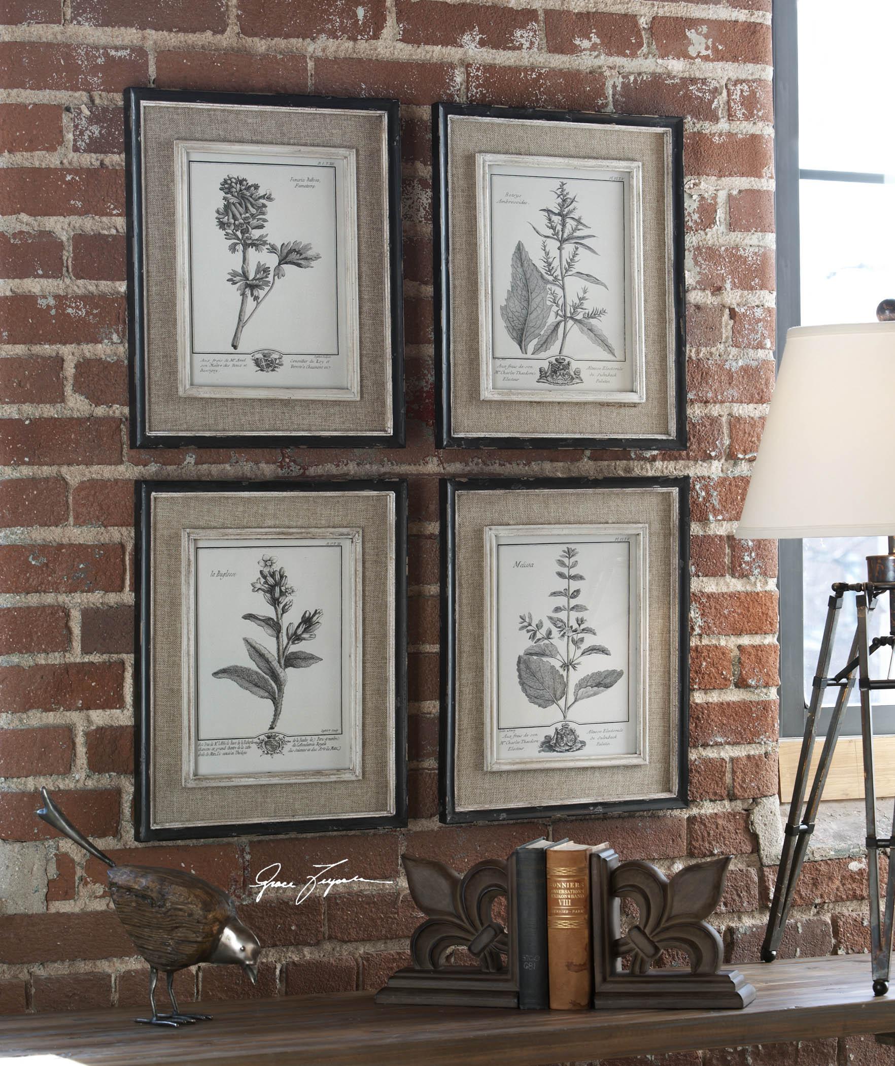 Casual Grey Study Framed Prints, S/4
